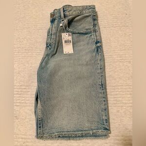 Mango Faded Blue Denim Bermudas, 10